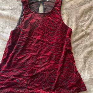 Red velvet tank